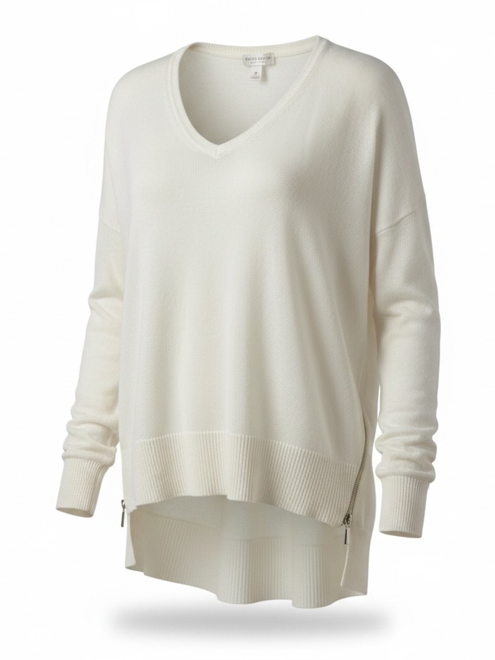 Bisou Bisou Cream V-Neck Lightweight Pullover Sweater